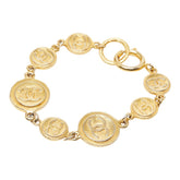 シャネル ココマーク コイン ブレスレット ゴールド メッキ レディース CHANEL 中古