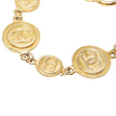 シャネル ココマーク コイン ブレスレット ゴールド メッキ レディース CHANEL 【中古】