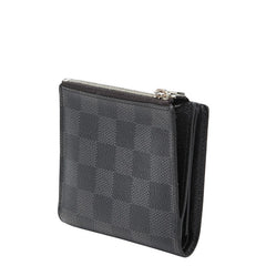 ルイ ヴィトン ダミエ グラフィット ポルトフォイユ スマート 二つ折り財布 N64021 ブラック PVC メンズ LOUIS VUITTON 【中古】