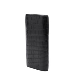 サンローラン タイニーカサンドラ コンチネンタルウォレット YSLロゴ 型押し 長財布 ブラック レザー レディース SAINT LAURENT 【中古】
