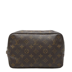 ルイ ヴィトン モノグラム トゥルース トワレット 23 ポーチ M47524 ブラウン PVC レザー レディース LOUIS VUITTON 【中古】