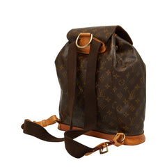 ルイ ヴィトン モノグラム モンスリGM リュック バックパック M51135 ブラウン PVC レザー レディース LOUIS VUITTON 【中古】