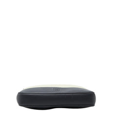 ロエベ アナグラム 斜め掛け ショルダーバッグ ベージュ ブラック キャンバス レザー レディース LOEWE 【中古】