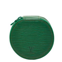 ルイ ヴィトン エピ エクランビジュー 10 ポーチ アクセサリーポーチ M48214 ボルネオグリーン レザー レディース LOUIS VUITTON 【中古】