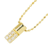 K18YG イエローゴールド ダイヤ0.06ct ペンダント ネックレス レディース 【中古】