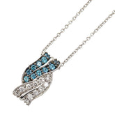 K18WG ホワイトゴールド アレキサンドライト0.25ct ダイヤ0.21ct ペンダント ネックレス レディース 【中古】