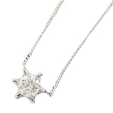 Pt900 プラチナ Pt850 プラチナ ダイヤ0.511ct プチネックレス ペンダント ネックレス レディース 【中古】