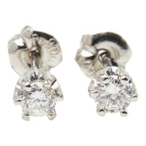 Pt900 プラチナ ダイヤ0.20ct スタッドピアス ピアス レディース 【中古】
