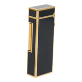 ダンヒル ガスライター ローラー式 着火確認済み ブラックラッカー ゴールド メンズ Dunhill 【中古】