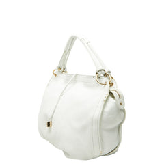 セリーヌ トートバッグ ホワイト レザー レディース CELINE 【中古】