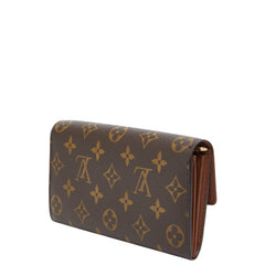ルイ ヴィトン モノグラム ポルトフォイユ サラ 長財布 M61734 ブラウン PVC レザー レディース LOUIS VUITTON 【中古】