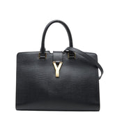 サンローラン カバス シック ハンドバッグ ショルダーバッグ 400660 ブラック レザー レディース SAINT LAURENT 【中古】