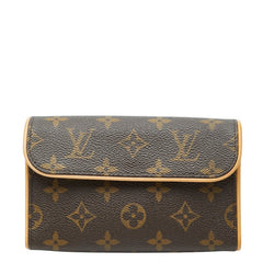 ルイ ヴィトン モノグラム ポシェット フロランティーヌ ポーチ 小物入れ M51855 ブラウン PVC レザー レディース LOUIS VUITTON 【中古】