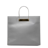 バレンシアガ ハンドバッグ トートバッグ グレー レザー メタル レディース BALENCIAGA 中古