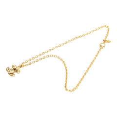 シャネル ココマーク マトラッセ チェーン ペンダント ネックレス ゴールド メッキ レディース CHANEL 【中古】