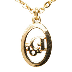 ディオール ヴィンテージ ロゴ ネックレス ゴールド メッキ レディース Dior 【中古】