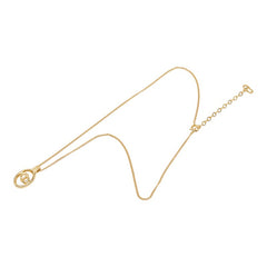 ディオール CDロゴ ペンダント ネックレス ゴールド メッキ GP レディース Dior 【中古】