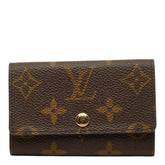 ルイ ヴィトン モノグラム ミュルティクレ6 キーケース 6連 M62630 ブラウン PVC レザー レディース LOUIS VUITTON 【中古】