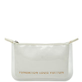 ルイ ヴィトン FONDATION LOUIS VUITTON フォンダシオン ルイヴィトン ポーチ 化粧 小物入れ ホワイト PVC コットン レディース LOUIS VUITTON 【中古】