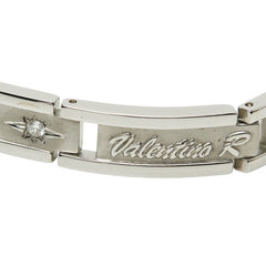 ヴァレンティノ ブレスレット シルバー ステンレススチール ラインストーン レディース VALENTINO 【中古】