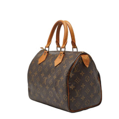 ルイ ヴィトン モノグラム スピーディ25 ミニボストンバッグ ハンドバッグ M41528 ブラウン PVC レザー レディース LOUIS VUITTON 【中古】