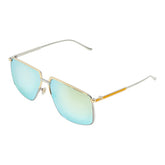 グッチ サングラス GG0365S ゴールド シルバー メッキ メタル メンズ GUCCI 【中古】