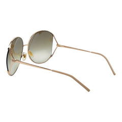 グッチ インターロッキングG サングラス サイズ 61 16 125 ブラウン ゴールド メタル 樹脂系 レディース GUCCI 【中古】