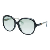 グッチ インターロッキングG サングラス 58 17 130 GG0489SA ブラック グリーン プラスチック レディース GUCCI 【中古】