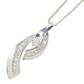 K18WG ホワイトゴールド ダイヤ0.15ct ペンダント ネックレス レディース 【中古】