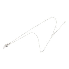 K18WG ホワイトゴールド ダイヤ0.15ct ペンダント ネックレス レディース 【中古】