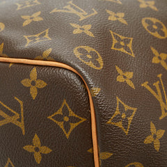 ルイ ヴィトン モノグラム キーポル50 ボストンバッグ M41426 ブラウン PVC レザー レディース LOUIS VUITTON 【中古】