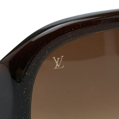 ルイ ヴィトン モノグラム オプセシオンGM サングラス Z0459E ブラウン ゴールド プラスチック レディース LOUIS VUITTON 【中古】