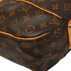 ルイ ヴィトン モノグラム ガリエラPM ワンショルダーバッグ M56382 ブラウン PVC レザー レディース LOUIS VUITTON 【中古】
