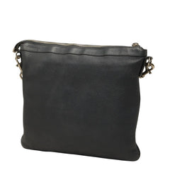 グッチ 斜め掛け ショルダーバッグ 233329 グレー レザー レディース GUCCI 【中古】