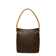 ルイ ヴィトン モノグラム ルーピングGM ショルダーバッグ ハンドバッグ M51145 ブラウン PVC レザー レディース LOUIS VUITTON 【中古】