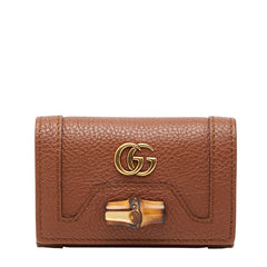 グッチ ダイアナ バンブー 6連 キーケース 658636 ブラウン レザー レディース GUCCI 【中古】