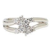 Pt900 プラチナ ダイヤ0.31ct リング 指輪 レディース 9.5号 【中古】