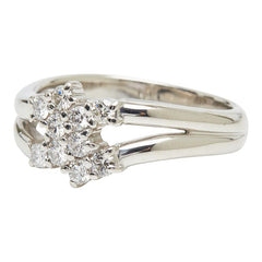 Pt900 プラチナ ダイヤ0.31ct リング 指輪 レディース 9.5号 【中古】