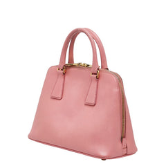 プラダ 三角ロゴ ハンドバッグ BL0838 ピンク サフィアーノレザー レディース PRADA 【中古】