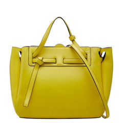 ロエベ ラゾ ミニ ハンドバッグ ショルダーバッグ 2WAY イエロー レザー レディース LOEWE 【中古】
