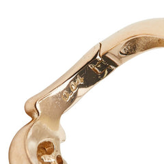 K10PG ピンクゴールド ダイヤ0.08ct ピアス レディース 【中古】