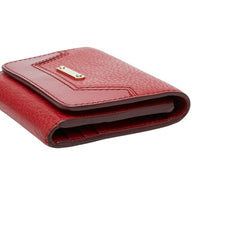 バーバリー ノバチェック 三つ折り財布 レッド レザー レディース BURBERRY 【中古】