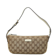 グッチ GGキャンバス ハンドバッグ ワンショルダーバッグ 190393 ベージュ キャンバス レザー レディース GUCCI 【中古】