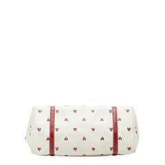 グッチ GGスプリーム ハート トートバッグ 197953 ホワイト レッド ブルー PVC パテントレザー レディース GUCCI 【中古】