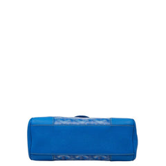 ゴヤール サイゴン ミニ ハンドバッグ ブルー PVC レザー レディース GOYARD 【中古】