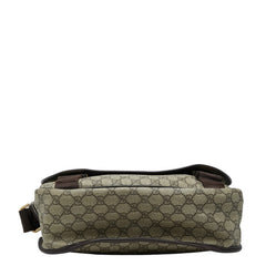 グッチ GGスプリーム 斜め掛け ショルダーバッグ 201732 ベージュ PVC レザー レディース GUCCI 【中古】
