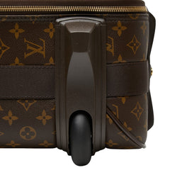 ルイ ヴィトン モノグラム ぺガス55 キャリーバッグ スーツケース M23294 ブラウン PVC レザー レディース LOUIS VUITTON 【中古】