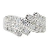 Pt850 プラチナ ダイヤ1.09ct リング 指輪 レディース 15.5号 【中古】