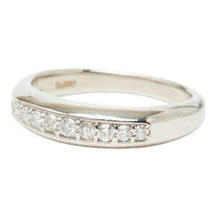 Pt900 プラチナ ダイヤ0.22ct リング 指輪 レディース 12.5号 【中古】