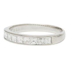 Pt900 プラチナ ダイヤ0.68ct ハーフエタニティリング リング 指輪 レディース 12.5号 【中古】